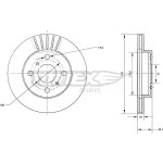 TOMEX Brakes Bremsscheibe